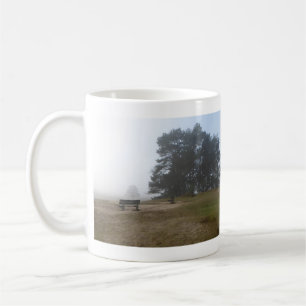 Panoramic Heathland in Fog Mug