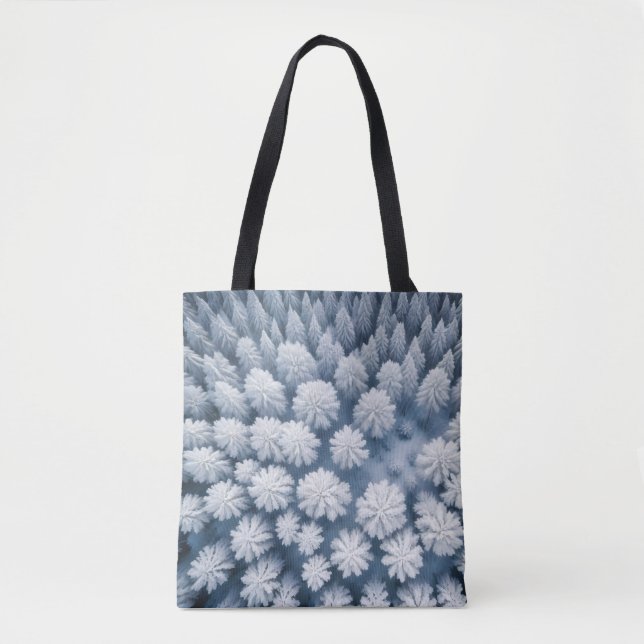 Panoramic Landscape Mountains Panoramic Nature Ice Tote Bag (Front)