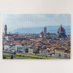 Panoramic of Florence monuments, Tuscany, Italy Jigsaw Puzzle