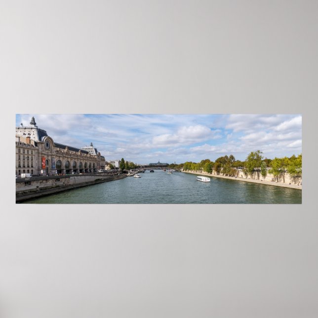 Panoramic of Musee d'Orsay from Pont Royal - Paris Poster (Front)