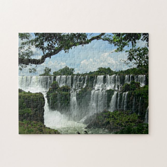 Panoramic Of The Iguazu Falls Jigsaw Puzzle (Horizontal)