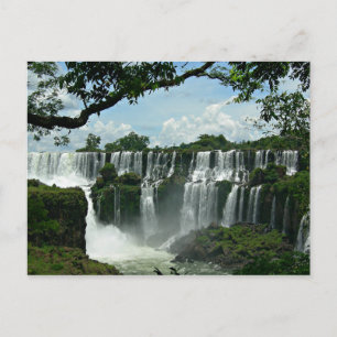 Panoramic Of The Iguazu Falls Postcard
