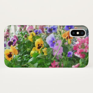 Panoramic Pansies iPhone X Case