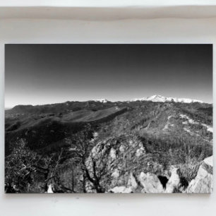 Panoramic photo of Cheyenne Mtn. and Pikes Peak Print