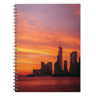 PANORAMIC PHOTOGRAPHY OF SUNSET AT THE CITY NOTEBOOK