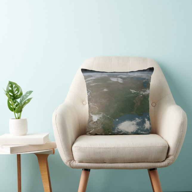 Panoramic Planet Earth And The Us. 2 Cushion (Chair)
