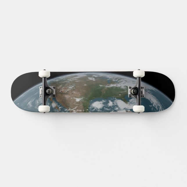 Panoramic Planet Earth And The Us. 2 Skateboard (Horz)