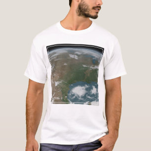 Panoramic Planet Earth And The Us. 2 T-Shirt