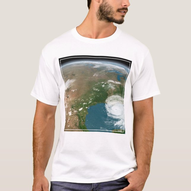 Panoramic Planet Earth And The Us. T-Shirt (Front)