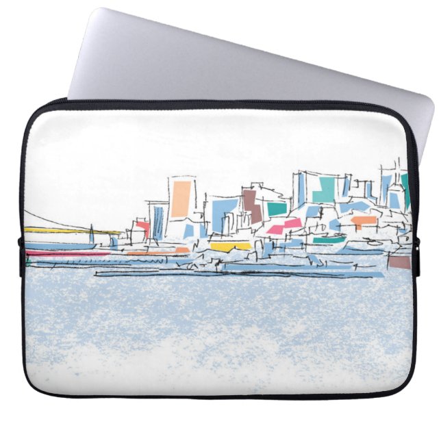 Panoramic San Franciso, CA Laptop Sleeve (Front)