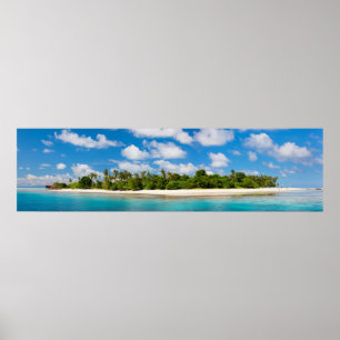 Panoramic seascape poster