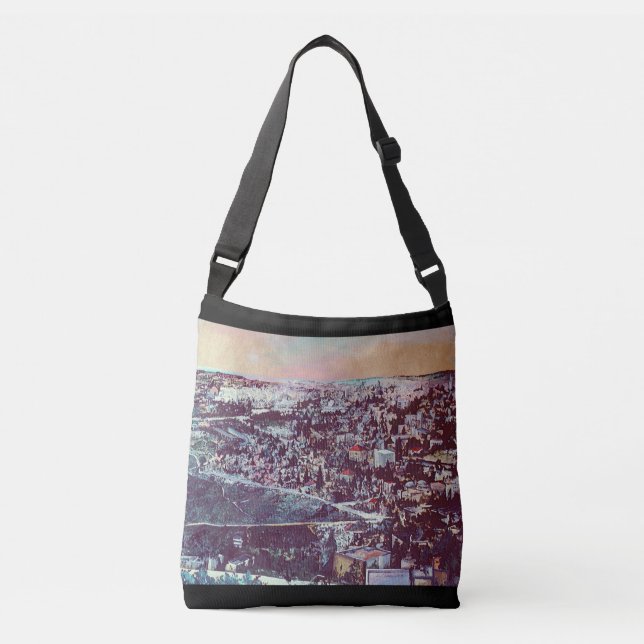 Panoramic Splendour of Jerusalem Crossbody Bag (Front)