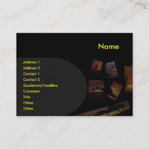 Panoramic Sunset Profile Card