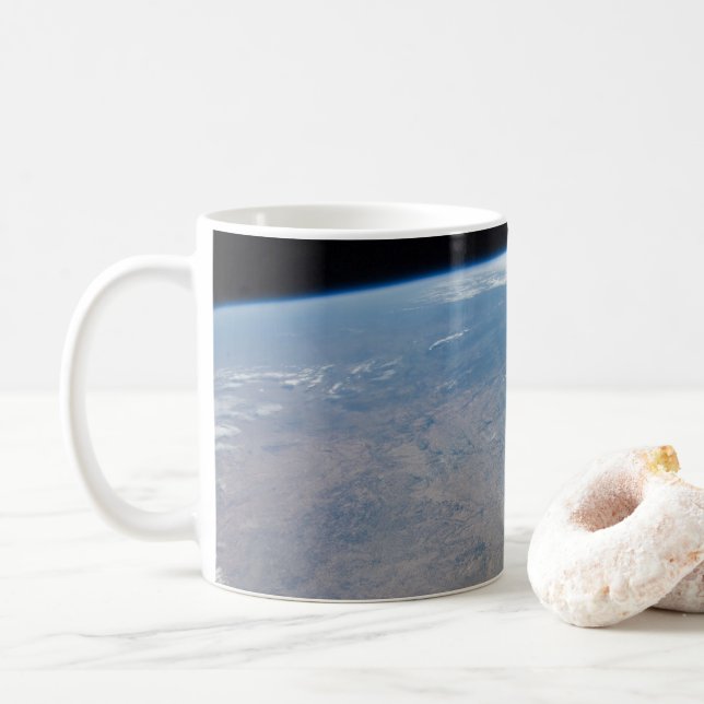 Panoramic Texas And The Gulf Of Mexico Coffee Mug (With Donut)
