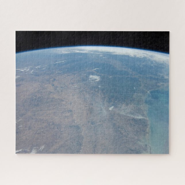 Panoramic Texas And The Gulf Of Mexico Jigsaw Puzzle (Horizontal)