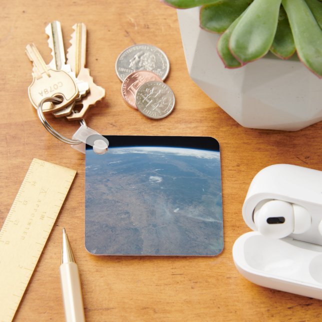 Panoramic Texas And The Gulf Of Mexico Key Ring (Desk)