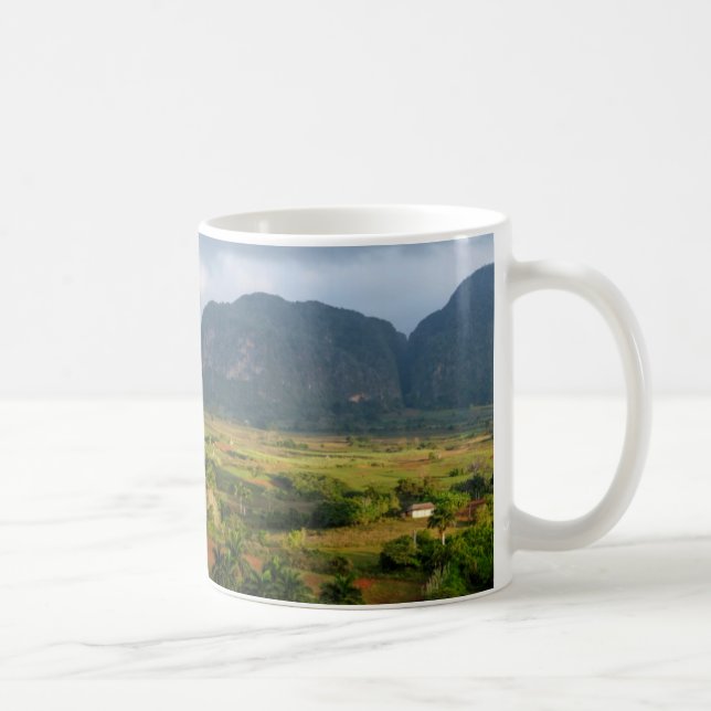 Panoramic valley landscape, Cuba Coffee Mug (Right)
