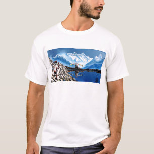 Panoramic View Of Annapurna Mountain Nepal T-Shirt