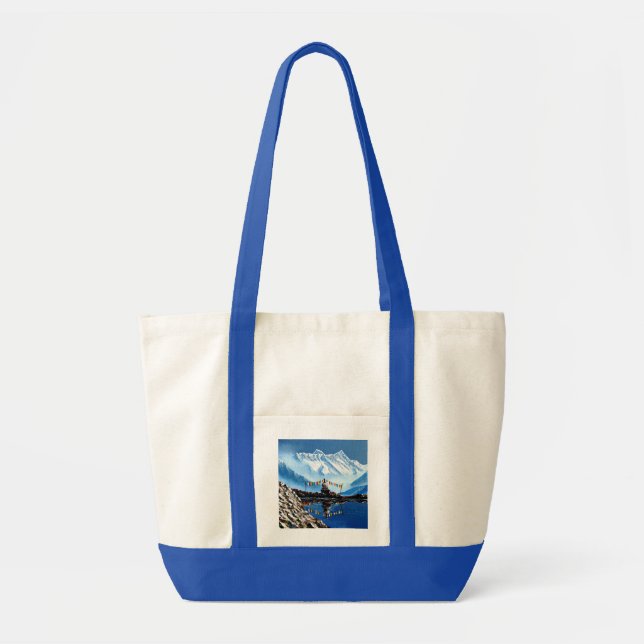Panoramic View Of Annapurna Mountain Nepal Tote Bag (Front)