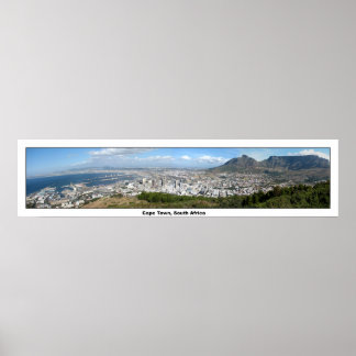 Panoramic View of Cape Town, South Africa Poster