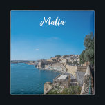 Panoramic view of city wall and harbor in Valletta Magnet<br><div class="desc">Panoramic view of city wall and harbor in Valletta, Malta.</div>
