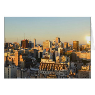 Panoramic View Of Cityscape At Dusk