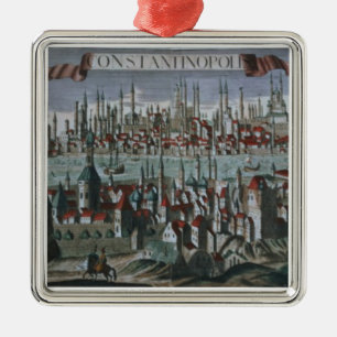Panoramic view of Constantinople, late 18th centur Metal Tree Decoration