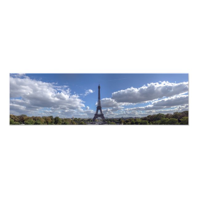 Panoramic view of Eiffel tower - Paris Photo Print (Front)