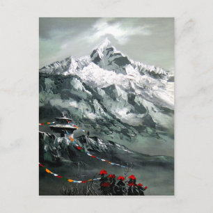 Panoramic View Of Everest Base Camp Postcard