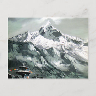 Panoramic View Of Everest Base Camp Postcard