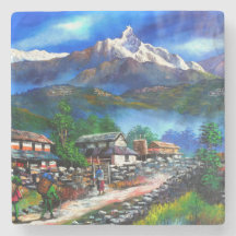 Panoramic View Of Everest Mountain Nepal