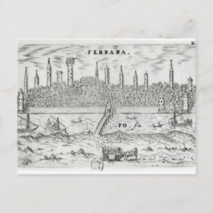 Panoramic view of Ferrara Postcard