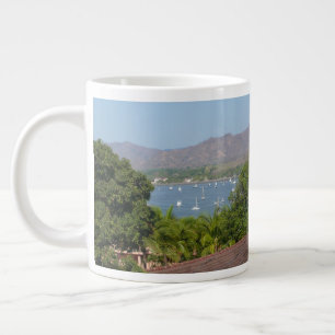 Panoramic View of Flamingo Beach, Costa Rica Large Coffee Mug