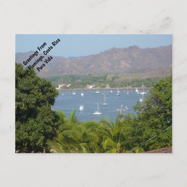 Panoramic View of Flamingo Beach, Costa Rica Postcard (Front)