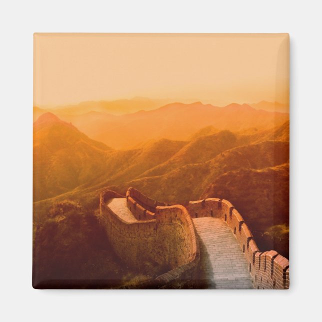 Panoramic view of Great Wall, China Magnet (Front)