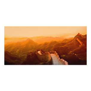 Panoramic view of Great Wall, China Photo Print