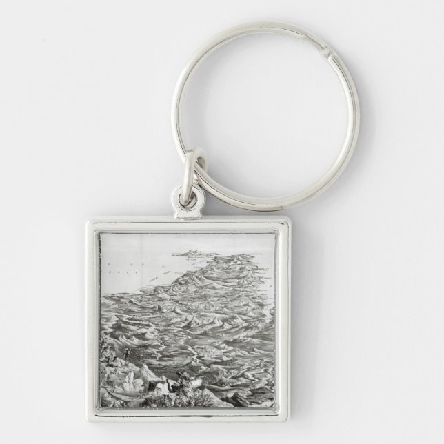 Panoramic view of India Key Ring (Front)