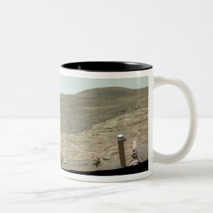 Panoramic view of Mars 2 Two-Tone Coffee Mug