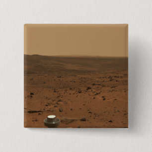 Panoramic view of Mars 4 15 Cm Square Badge