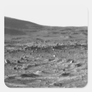 Panoramic view of Mars 6 Square Sticker