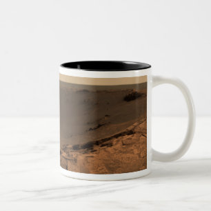 Panoramic view of Mars 9 Two-Tone Coffee Mug