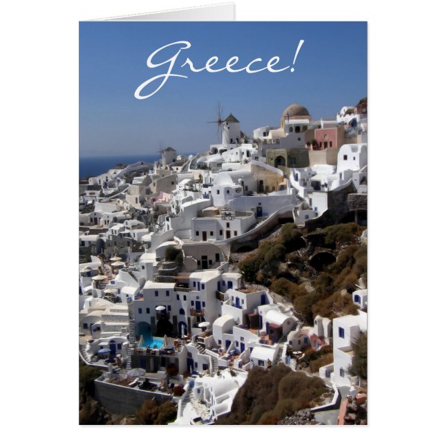 Panoramic view of Oia, Greece (Front)