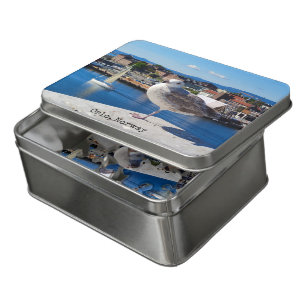 Panoramic view of Oslo, Norway, metal tin Jigsaw Puzzle