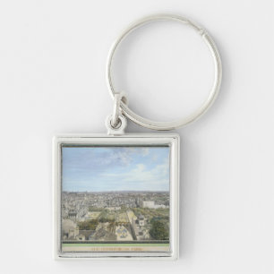 Panoramic View of Paris Towards the North, 1786 Key Ring