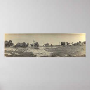 Panoramic View of Reform Church - Kelleys Island Poster