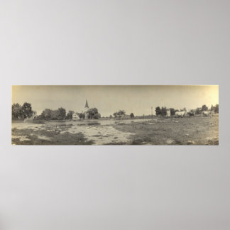 Panoramic View of Reform Church - Kelleys Island Poster