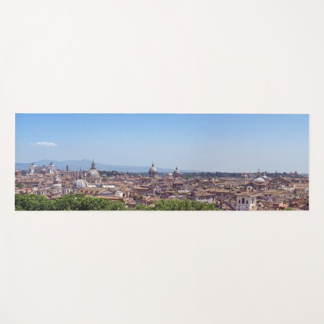 Panoramic view of Rome from Castel Sant'Angelo Yoga Mat (Front (Horizontal))