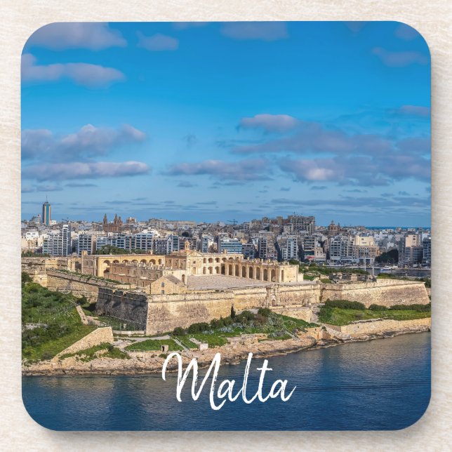 Panoramic view of Sliema in Malta Coaster (Front)