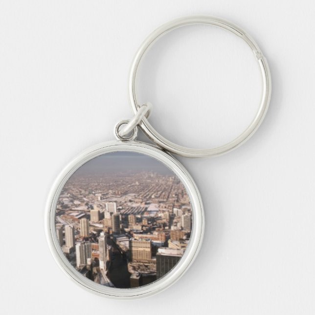 Panoramic view of the city key ring (Front)