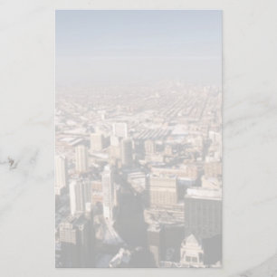 Panoramic view of the city stationery